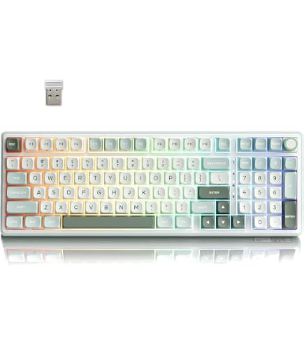 Amazon.com: RK ROYAL KLUDGE R98 Pro Wired Mechanical Keyboard and